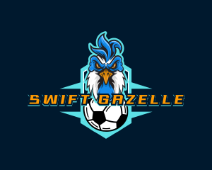 Soccer Varsity Rooster logo design