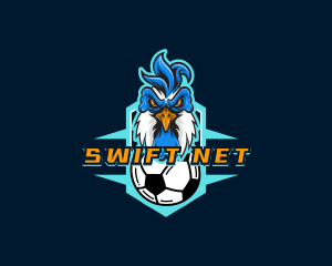 Soccer Varsity Rooster logo design