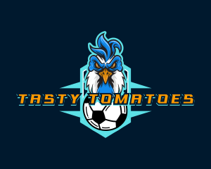 Soccer Varsity Rooster logo design