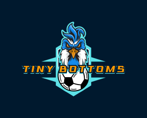 Soccer Varsity Rooster logo design