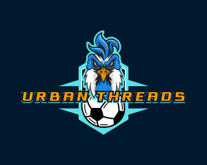 Soccer Varsity Rooster logo design