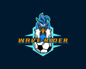 Soccer Varsity Rooster logo design