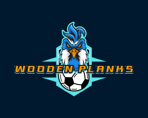 Soccer Varsity Rooster logo design