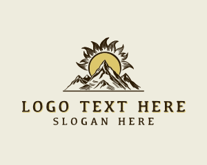 Mountain Peak Hiking Logo