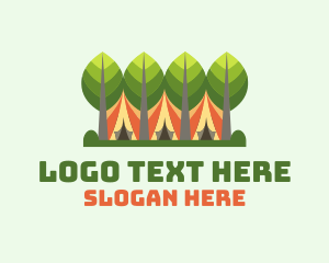 Forestry - Forestry Camping Tent logo design