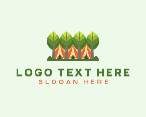 Forestry - Forestry Camping Tent logo design