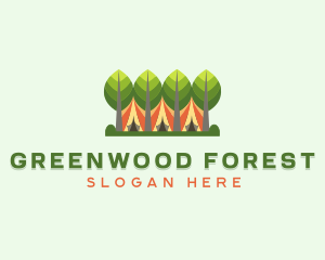 Forestry - Forestry Camping Tent logo design