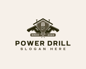 Builder Drill Renovation logo design