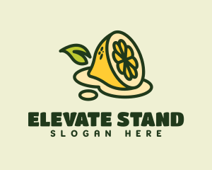 Fruit Lemon Juice logo design