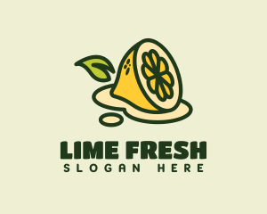 Lime - Fruit Lemon Juice logo design