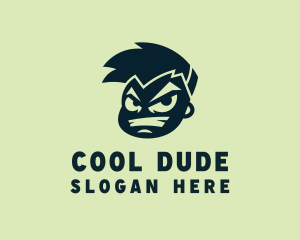 Dude - Angry Boy Gamer logo design