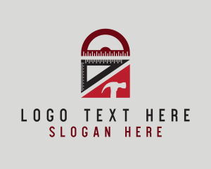 Contractor - Triangle Hammer House logo design