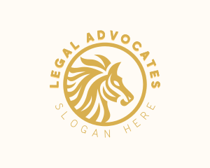 Legal Advisory Horse  logo design