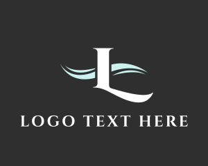 Expensive - Luxury Wave Business logo design