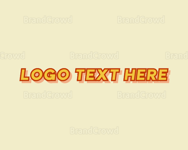 Retro Comic Business Logo