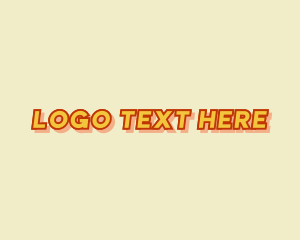 90s - Retro Comic Business logo design