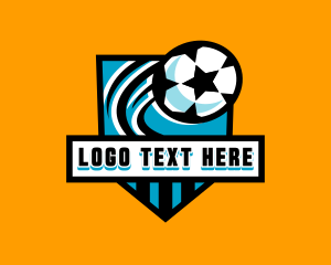 Stripe - Soccer Football Varsity League logo design