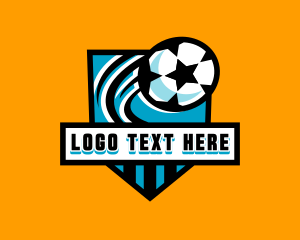 Soccer Football Varsity League Logo