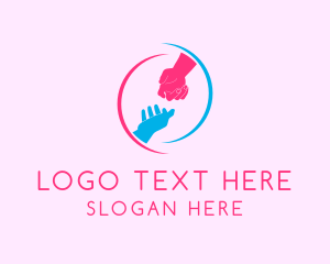 Social Worker - Helping Hand Organization logo design