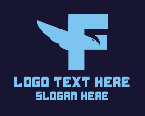 Eagle - Eagle Letter F logo design