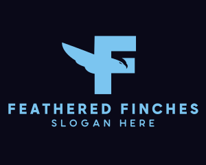 Falcon Letter F logo design