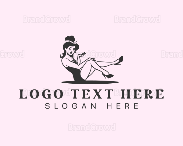 Model Woman Pinup Logo