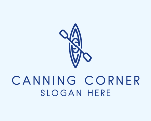 Canoe Kayak Boat logo design