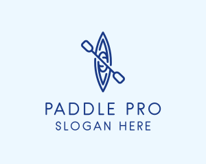 Kayaking - Canoe Kayak Boat logo design