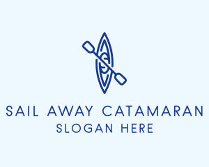 Canoe Kayak Boat logo design