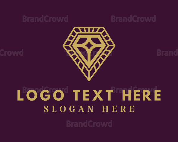 Gold Diamond Jewelry Logo