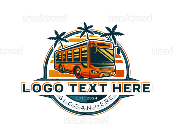 Bus Travel Transportation Logo