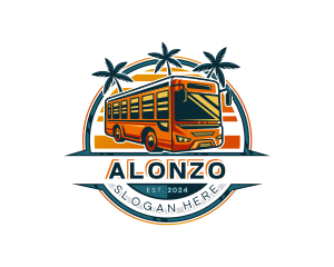 Bus Travel Tour Transportation logo design