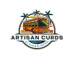 Bus Travel Tour Transportation logo design