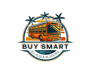 Bus Travel Tour Transportation logo design