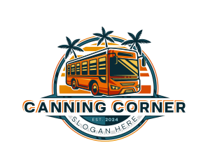 Bus Travel Tour Transportation logo design