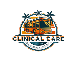 Bus Travel Tour Transportation logo design