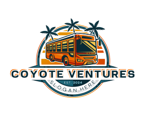 Bus Travel Tour Transportation logo design