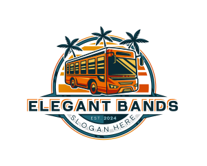 Bus Travel Tour Transportation logo design