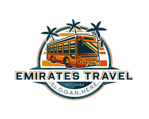 Bus Travel Tour Transportation logo design