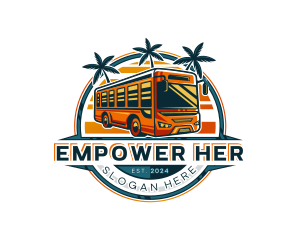 Bus Travel Tour Transportation logo design