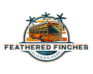 Bus Travel Tour Transportation logo design