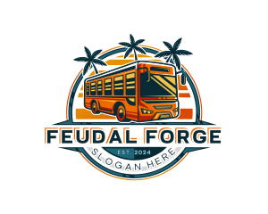 Bus Travel Tour Transportation logo design