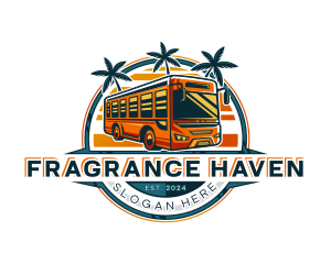 Bus Travel Tour Transportation logo design