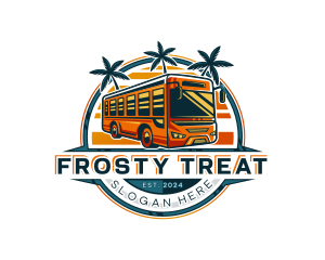 Bus Travel Tour Transportation logo design