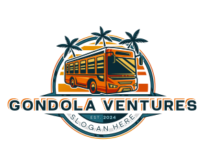 Bus Travel Tour Transportation logo design