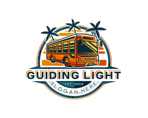 Bus Travel Tour Transportation logo design