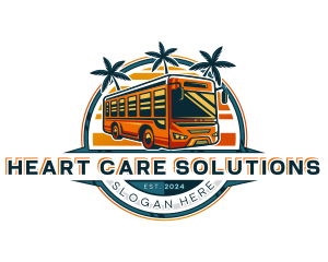 Bus Travel Tour Transportation logo design