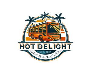 Bus Travel Tour Transportation logo design