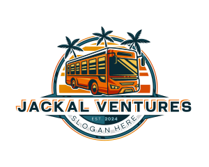 Bus Travel Tour Transportation logo design