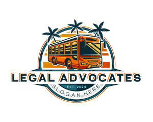 Bus Travel Tour Transportation logo design